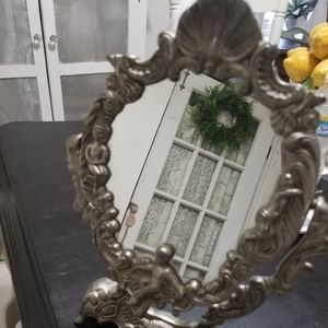 Silver Cherub Mirror